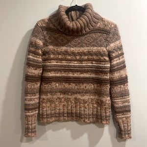 Elsmanda WoolAlpaca Striped Turtleneck Sweater